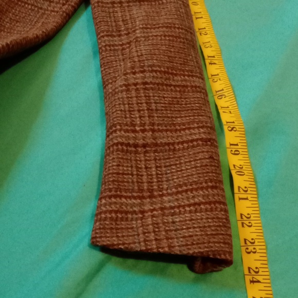 CASA DE LANA BROWN WOOL TWEED BLAZER, SIZE 5/6 - Picture 12 of 12